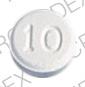 Pill 10 WYETH White Round is Isordil