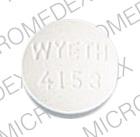 Pill WYETH 4153 White Round is Isordil titradose