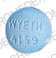 Pill WYETH 4159 Blue Round is Isordil titradose