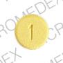 Pill 1 Yellow Round is Isosorbide dinitrate