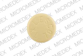 Pill LESCOL XL 80 Yellow Round is Fluvastatin Sodium Extended-Release
