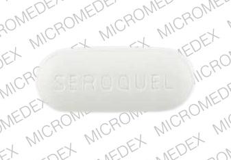 Pill SEROQUEL 300 White Capsule-shape is Seroquel