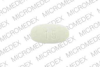 Pill M 15 Yellow Elliptical/Oval is Mobic