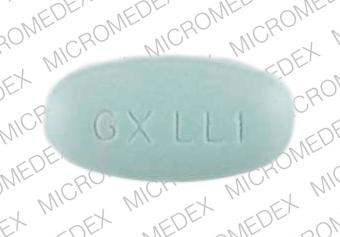 Pill GX LL1 is Trizivir 300 mg / 150 mg / 300 mg