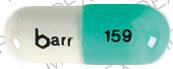 Chlordiazepoxide hydrochloride 25 mg barr 159