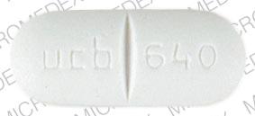Pill UCB 640 White Oval is Duratuss GP (old formulation)