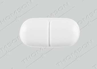 Acetaminophen and hydrocodone bitartrate 500 mg / 5 mg M357 Back