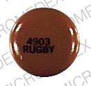 Pill 4903 RUGBY Brown Round is Chlorpromazine Hydrochloride