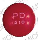 Pill PD 210 Red Round is Choledyl