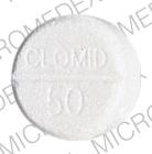Pill CLOMID 50 White Round is Clomid