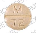 Pill M 72 Yellow Round is Chlorthalidone and clonidine