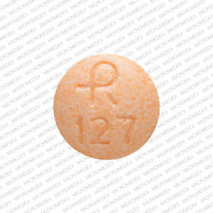 Pill Finder: 128 R Orange Round