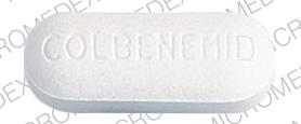 Colbenemid 0.5 mg / 500 mg COLBENEMID MSD 614 Back