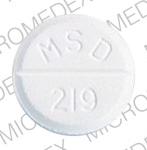 Cortone acetate 25 MG CORTONE MSD 219 Front