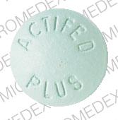 Pill ACTIFED PLUS is Actifed plus 500 mg / 30 mg / 1.25 mg