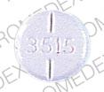 Pill 3515 RUGBY is Cyproheptadine HCl 4 mg