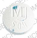 Pill 25 MJ 504 White & Blue Specks Round is Cytoxan