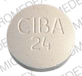 Pill CIBA 24 White Round is Cytadren