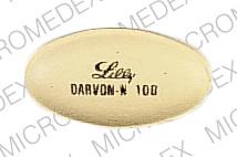 Pill Lilly Darvon-N 100 Yellow Oval is Darvon-N
