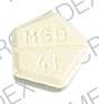 Pill DECADRON MSD 41 Yellow Five-sided is Decadron