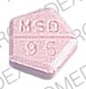 Pill DECADRON MSD 95 Pink Five-sided is Decadron