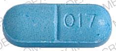 Pill Adams 017 Blue Capsule/Oblong is Deconsal II