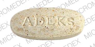 Pill ADEKs White Elliptical/Oval is Adeks