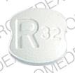 Pill R 32 USV White Figure eight-shape is Demi-regroton