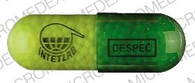 Pill DESPEC INTETLAB Green Capsule-shape is Despec