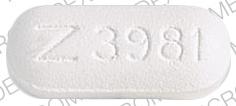 Pill Z3981 White Elliptical/Oval is Acetaminophen and Propoxyphene Napsylate