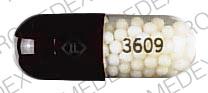 Pill IL 3609 Brown & Clear Capsule-shape is Propranolol Hydrochloride Extended Release