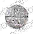 Pill P 44 Gray Round is Propranolol Hydrochloride