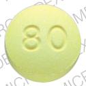 Propranolol hydrochloride 80 mg 80 DAN 5557 Back