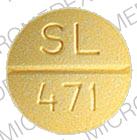Pill SL 471 Yellow Round is Propranolol Hydrochloride