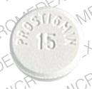 Pill ICN PROSTIGMIN 15 White Round is Prostigmin bromide