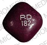 Pill P-D 182 Purple Four-sided is Pyridium plus