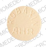 Pill ROBAXIN AHR Yellow Round is Robaxin