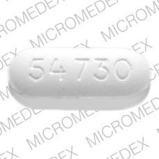 Pill 54 730 White Capsule/Oblong is Roxicet