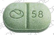 Pill 58 Green Oval is Ru-Tuss