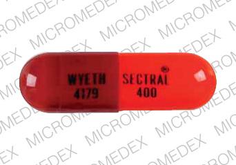 Sectral 400 MG SECTRAL 400 WYETH 4179 Back