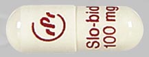 Pill RPR SLO-BID 100 MG White Capsule/Oblong is Slo-bid gyrocaps