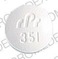 Pill rPr 351 White Round is Slo-phyllin