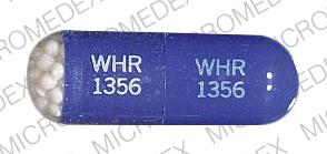 Pill WHR 1356 Blue Capsule-shape is Slo-phyllin 250