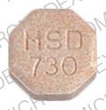 Pill MEVACOR MSD 730 Pink Eight-sided is Mevacor