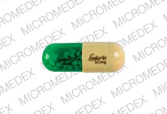 Pill LEDERLE 50mg LEDERLE M45 Brown Capsule-shape is Minocin