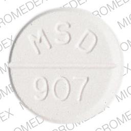 Pill MSD 907 White Round is Mintezol