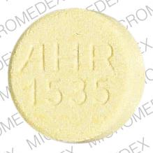 Pill AHR 1535 Yellow Round is Mitrolan