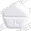Pill 74 A White Five-sided is Motofen