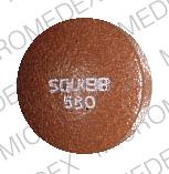 Pill SQUIBB 580 Brown Round is Mycostatin