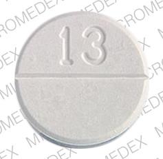 Pill 13 WYETH White Round is Amphojel